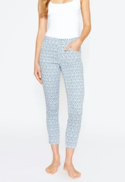 Pants Ornella with ornament print