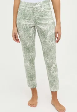 Pants Ornella with palm print