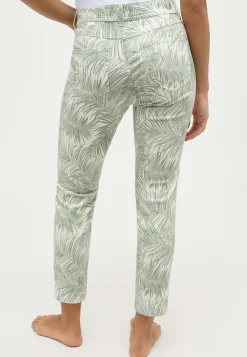Pants Ornella with palm print