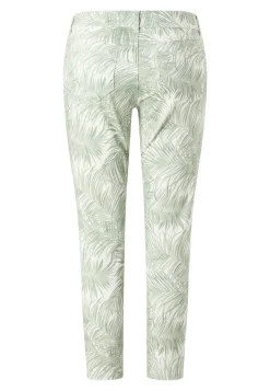 Pants Ornella with palm print