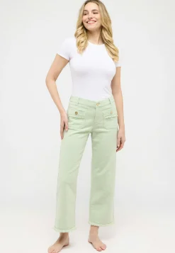 Pants Pocket Culotte with fringe hem