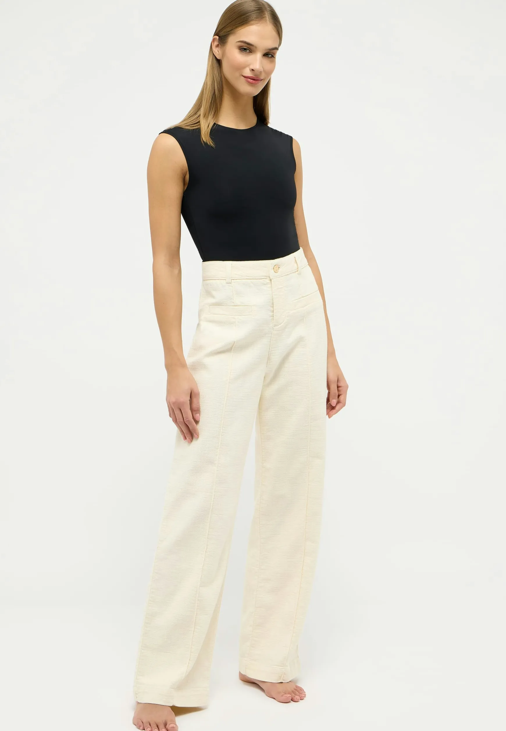 Pants Pocket Wide Legs with front seam