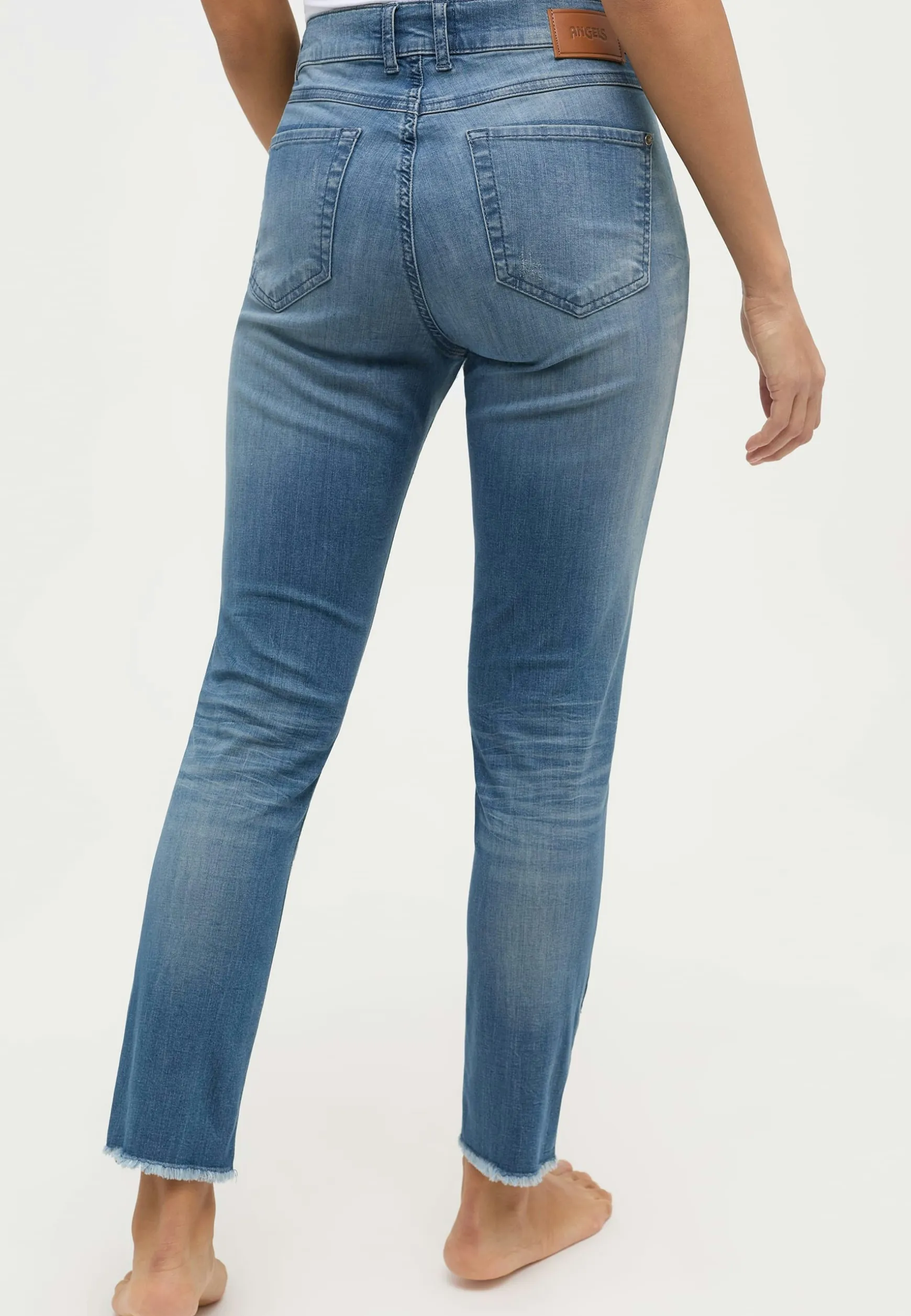 Skinny ankle jeans Zip Fringe