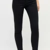Skinny jeans with clean super stretch denim
