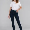 Skinny Jeans with sporty denim