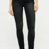 Skinny jeans with used wash