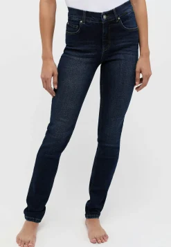 Skinny jeans with used wash