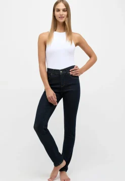 Skinny jeans with used wash