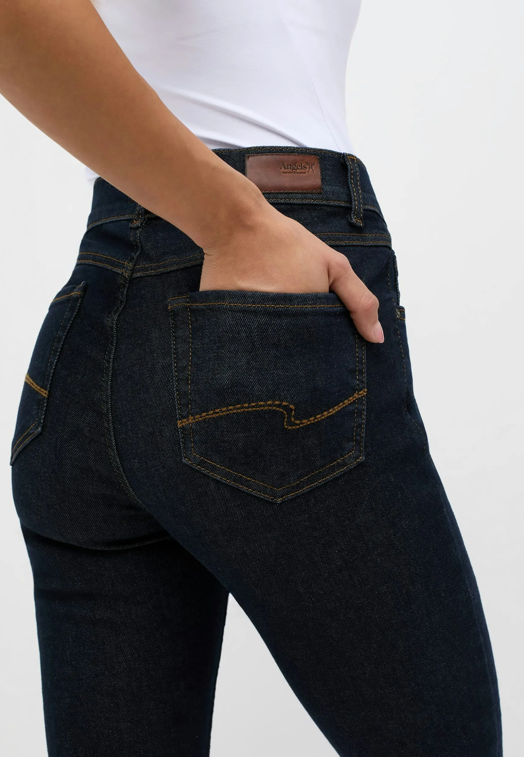 Skinny jeans with used wash