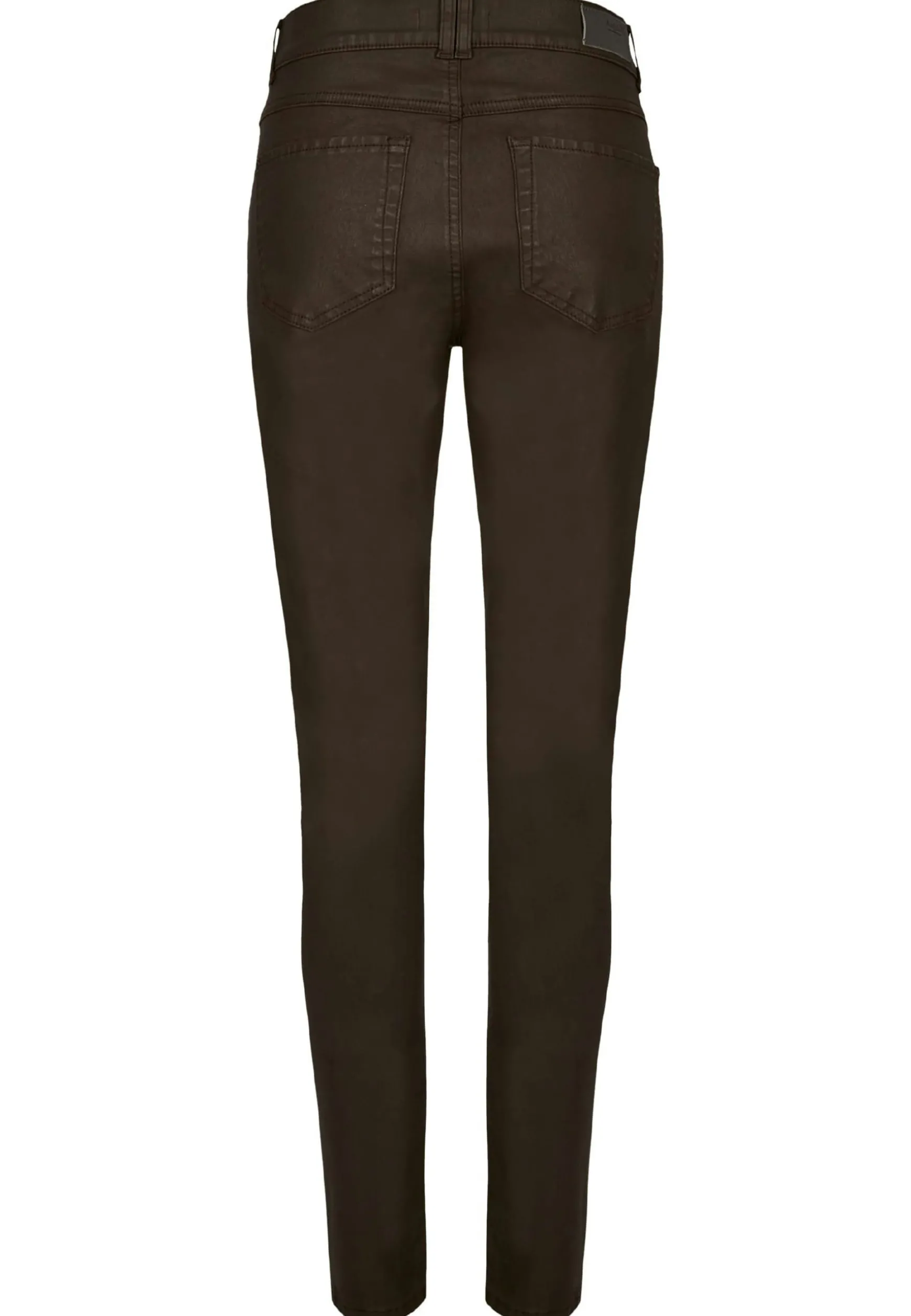 Skinny pants Button with leather look