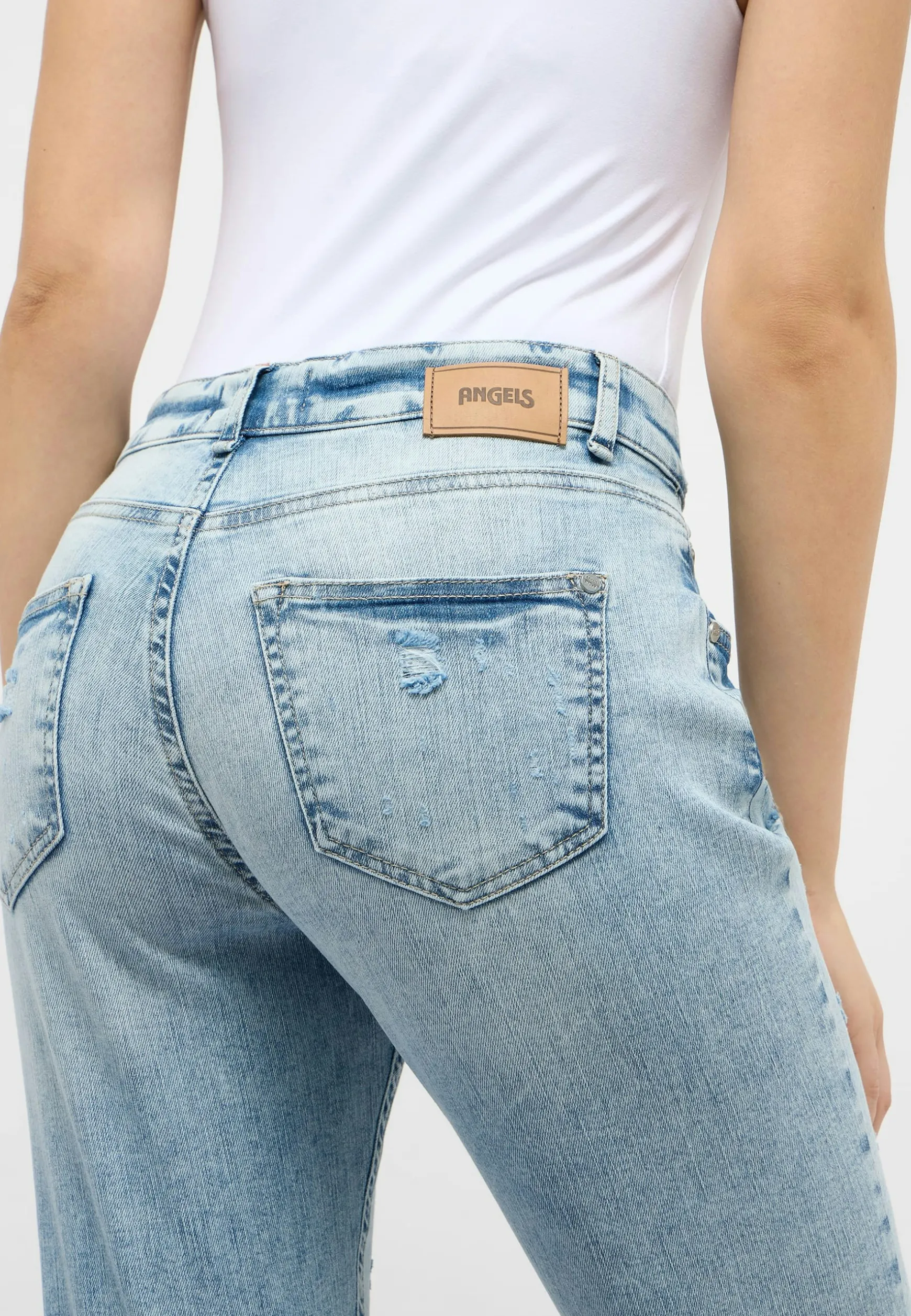Straight jeans Darleen Destroy Tape
